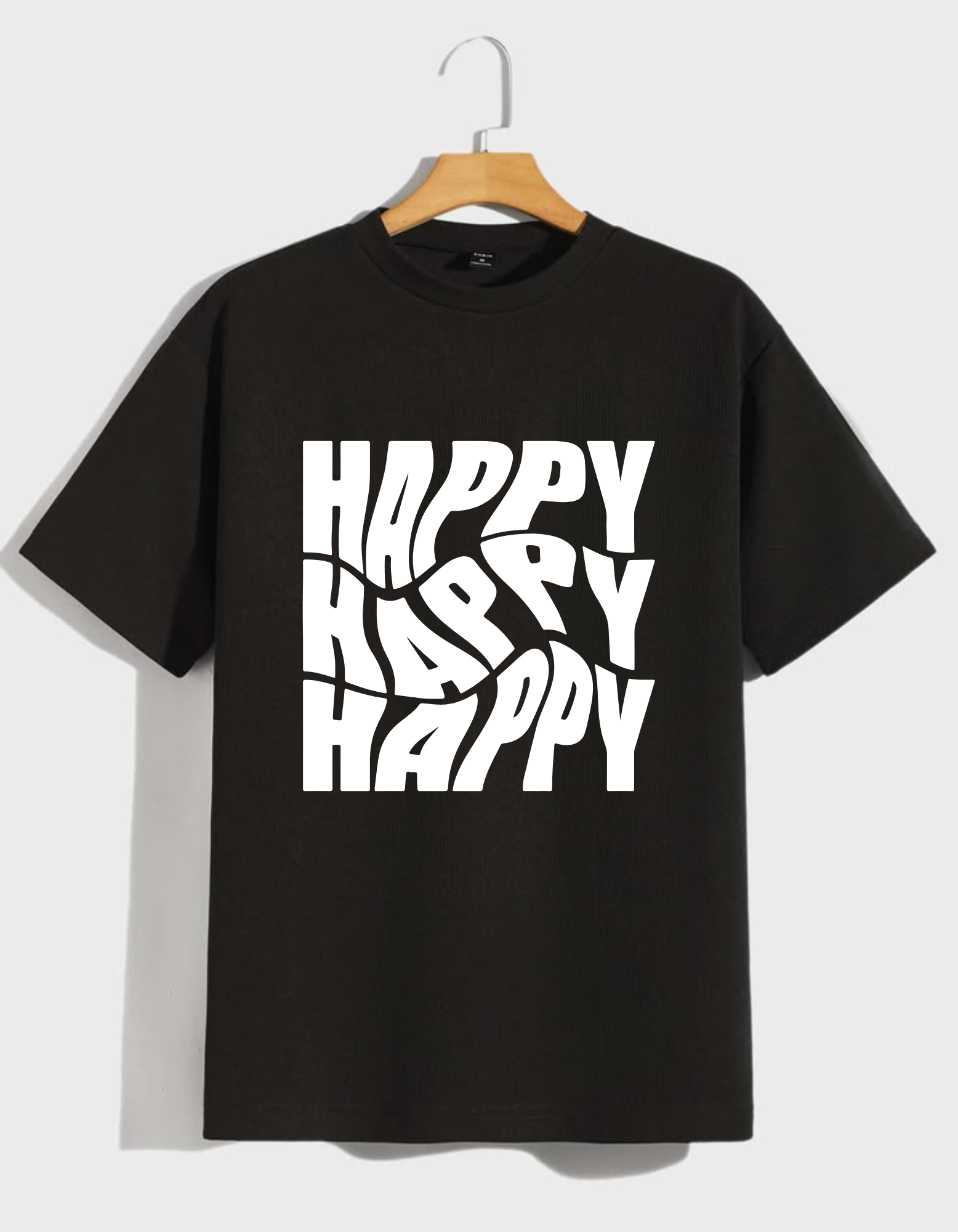 Drop Shoulder T-Shirt Men's Oversized Black Drop Shoulder T-Shirt